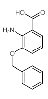 2-amino-3-phenylmethoxy-benzoic acid结构式