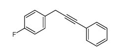 1-fluoro-4-(3-phenylprop-2-ynyl)benzene结构式