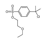 2-ethoxyethyl 4-(2-chloropropan-2-yl)benzenesulfonate结构式