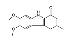 6,7-dimethoxy-3-methyl-2,3,4,9-tetrahydrocarbazol-1-one Structure