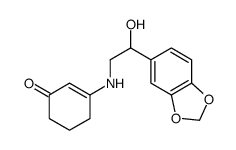 3-[[2-(1,3-benzodioxol-5-yl)-2-hydroxyethyl]amino]cyclohex-2-en-1-one结构式