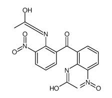 N-[2-(2-acetamido-3-nitrobenzoyl)-6-nitrophenyl]acetamide结构式