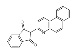 2-苯并[F]喹啉-3-基-1H-茚-1,3(2H)二酮结构式