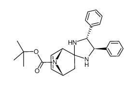 (1R,4R,4'R,5'R)-4',5'-diphenylspiro[7-(tert-butoxycarbonyl)-7-azabicyclo[2.2.1]hept-5-en-2,2'-imidazolidine] Structure