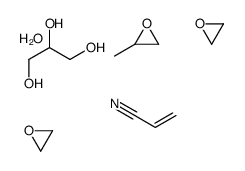 2-methyloxirane,oxirane,propane-1,2,3-triol,prop-2-enenitrile,hydrate Structure