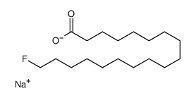 18-Fluorooctadecanoic acid sodium salt Structure
