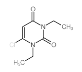 2,4(1H,3H)-Pyrimidinedione,6-chloro-1,3-diethyl- Structure