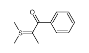 2-(Dimethyl-λ4-sulfanylidene)-1-phenyl-propan-1-one结构式