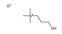 3-hydroxypropyl-trimethyl-azanium chloride Structure