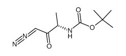 Boc-L-Ala-CHN2结构式
