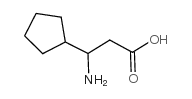 3-氨基-3-环戊基丙酸结构式