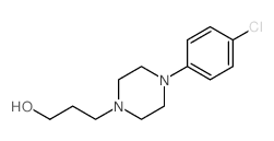 4-(4-氯苯基)-1-哌嗪丙醇结构式