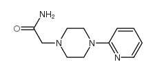 4-(2-吡啶)-1-哌嗪乙酰胺结构式