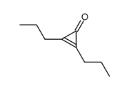 2,3-dipropylcycloprop-2-en-1-one Structure
