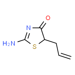 4(5H)-Thiazolone, 2-amino-5-(2-propenyl)- (9CI) Structure