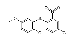 4-chloro-1-(2,5-dimethoxy-phenylsulfanyl)-2-nitro-benzene Structure