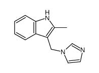 3-(imidazol-1-ylmethyl)-2-methylindole结构式