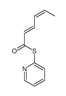 S-pyridin-2-yl hexa-2,4-dienethioate结构式