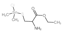 L-Cysteine, S-(chlorodimethylstannyl)-, ethyl ester structure
