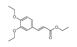 3-(3,4-Diethoxyphenyl)propenoic acid ethyl ester结构式