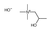 1-Propanaminium, 2-hydroxy-N,N,N-trimethyl-, hydroxide structure