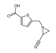 5-[(2-cyanoaziridin-1-yl)methyl]thiophene-2-carboxylic acid结构式