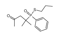 S-propyl (2-methyl-4-oxopentan-2-yl)(phenyl)phosphinothioate Structure