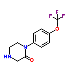 1-(4-TRIFLUOROMETHOXY-PHENYL)-PIPERAZIN-2-ONE picture