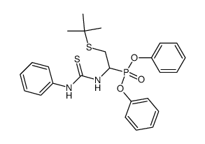 Diphenyl 2-(t-butylthio)-1-(N'-phenylthioureido)-phosphonate结构式