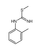 methyl N'-(2-methylphenyl)carbamimidothioate Structure