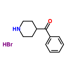 Phenyl(4-piperidinyl)methanone hydrobromide (1:1)结构式