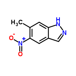 5-硝基-6甲基-1H-吲唑结构式