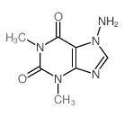 7-氨基-1,3-二甲基-3,7-二氢-1H-嘌呤-2,6-二酮结构式