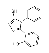 4-phenyl-5-(2'-hydroxyphenyl)-3-mercapto-1,2,4-triazole Structure