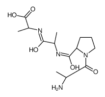 (2S)-2-[[(2S)-2-[[(2S)-1-[(2S)-2-aminopropanoyl]pyrrolidine-2-carbonyl]amino]propanoyl]amino]propanoic acid Structure