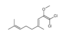 1,1-dichloro-2-methoxy-4,8-dimethylnona-1,3,7-triene Structure