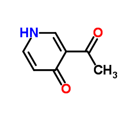 1-(4-羟基吡啶-3-基)乙酮结构式