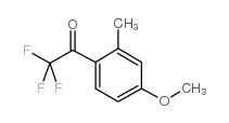 2,2,2-三氟-1-(4-甲氧基-2-甲基苯基)乙酮结构式