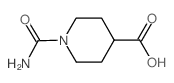 1-氨基甲酰哌啶-4-羧酸结构式