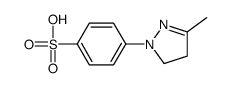 4-(5-methyl-3,4-dihydropyrazol-2-yl)benzenesulfonic acid Structure