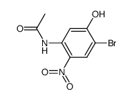 acetic acid-(4-bromo-5-hydroxy-2-nitro-anilide) Structure