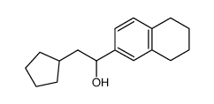 2-cyclopentyl-1-(5,6,7,8-tetrahydro-[2]naphthyl)-ethanol结构式