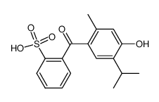 2-(4-hydroxy-5-isopropyl-2-methyl-benzoyl)-benzenesulfonic acid Structure