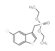 [(5-氯-1-苯并噻吩-3-基)甲基]磷酸二乙酯结构式