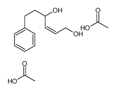 acetic acid,6-phenylhex-2-ene-1,4-diol结构式