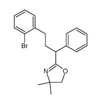 2-[3-(2-bromophenyl)-1-phenylpropyl]-4,4-dimethyl-2-oxazoline结构式