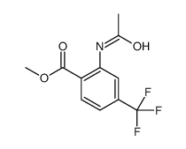 2-乙酰氨基-4-(三氟甲基)苯甲酸甲酯结构式