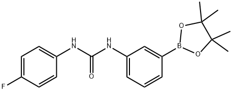 1-(4-fluorophenyl)-3-(3-(4,4,5,5-tetramethyl-1,3,2-dioxaborolan-2-yl)phenyl)urea Structure