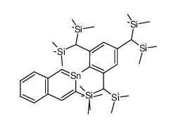2-(2,4,6-tris(bis(trimethylsilyl)methyl)phenyl)-3-tert-butyl-2-stannanaphthalene Structure