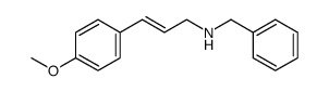 (E)-N-benzyl-3-(4-methoxyphenyl)-2-propen-1-amine结构式
